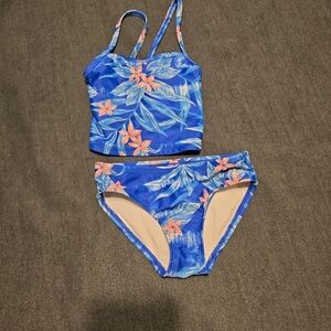 Carter's Blue and Pink Floral Kids Bikini